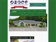 Tablet Screenshot of burlingtonacademy.com